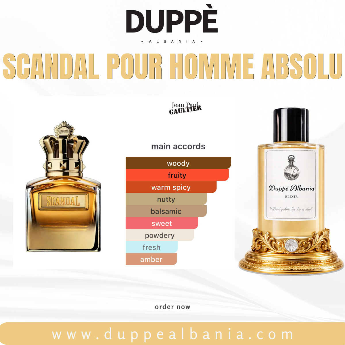 Parfum Jean Paul Gaultier Scandal Pour Homme Absolu për meshkuj nga Duppe Albania