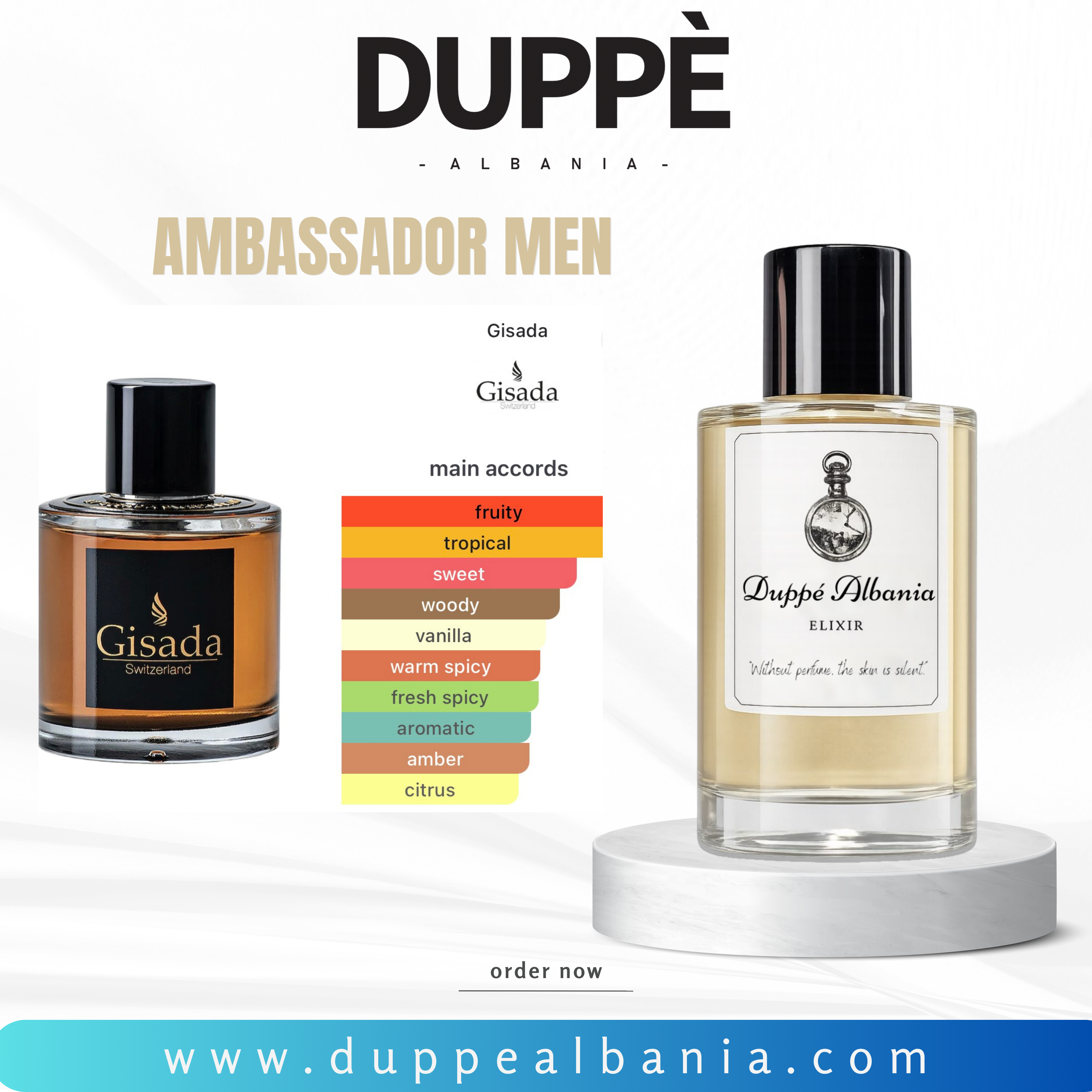 …smells like Ambassador Men Gisada