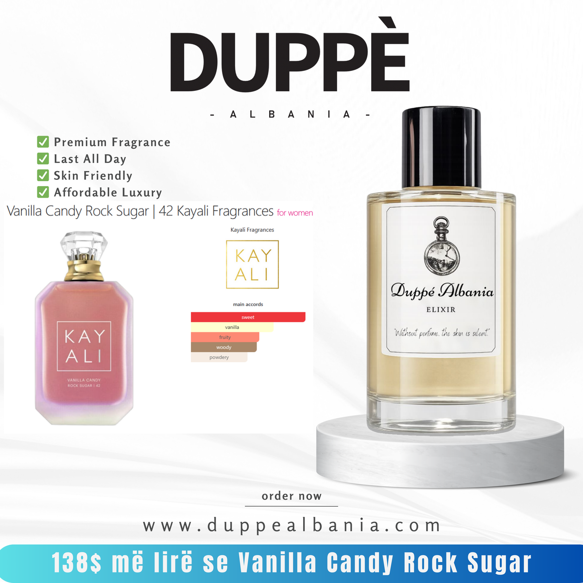 Parfum Kayali Vanilla Candy Rock Sugar 42 për femra nga Duppe Albania